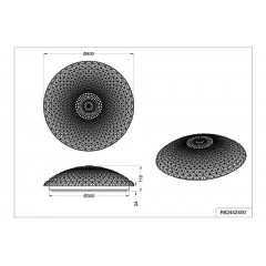 Стельовий світильник Trio Kuma R62442400