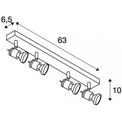 Спот з чотирма лампами SLV 147444
