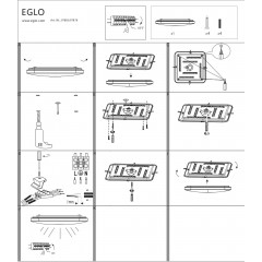 Стельовий світильник Eglo 97876 Frania