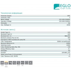 Точковий врізний світильник Eglo 97426 Margo-LED