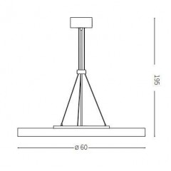 Люстра сучасна Ideal lux 226743 Halo SP1 D60 3000K