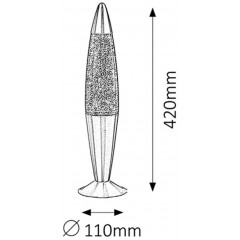 Дитяча настільна лампа Rabalux 4115 Glitter Mini
