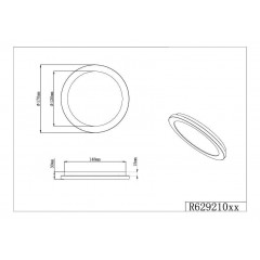 Стельовий світильник Trio Camillus R62921032