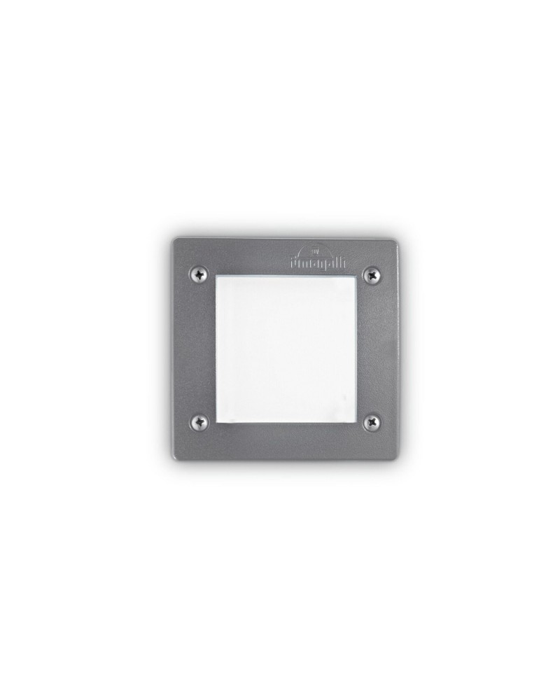 Вбудований вуличний світильник Ideal lux LETI SQUARE FI1 GRIGIO (96599)