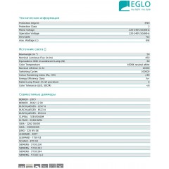 Точковий врізний світильник Eglo SALICETO 98305