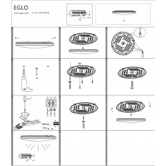 Стельовий світильник Eglo 98446 Frania