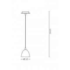 Люстра-підвіс Ideal lux 207889 Vinegar SP1 Ottone Satinato