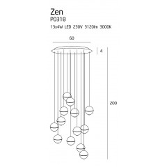 Люстра-підвіс Maxlight P0318 ZEN