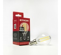 Лампа світлодіодна ETRON Filament 1-EFP-144 G45 8W 4200K E14