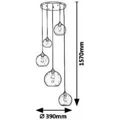 Люстра-підвіс Rabalux 6440 TANESHA