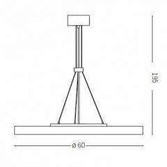 Люстра сучасна Ideal lux 226750 Halo SP1 D60 4000K