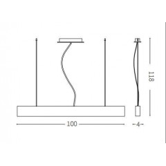 Підвіс Ideal lux 229430 Club SP1 Nero