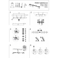 Спот-система Nowodvorski 7748 MONO SURFACE VI SOLID BRASS PL