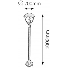 Світильник вуличний Rabalux 8674 Miami
