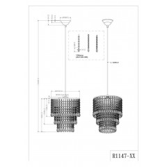 Люстра-підвіс Trio Orient R1147-03