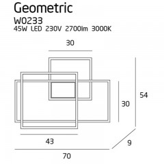 Декоративна підсвітка Maxlight W0233 GEOMETRIC