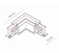 Елемент трекової системи Nowodvorski 8227 CTLS POWER L CONNECTOR RIGHT WHITE (L-R) CN
