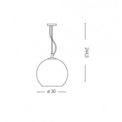 Люстра-підвіс Ideal lux 250335 Nemo SP1 D30 Cromo