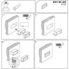 Вбудований вуличний світильник Nowodvorski 8165 BAY LED