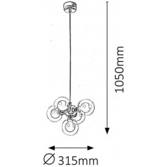 Люстра сучасна Rabalux 2623 Briella