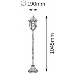 Світильник вуличний Rabalux 8455 Nizza