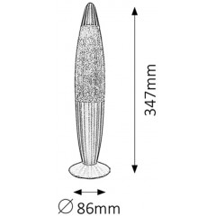 Дитяча настільна лампа Rabalux 4118 Glitter Mini