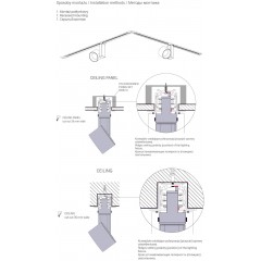 Шинопровід для трекової системи Nowodvorski 8694 CTLS RECESSED TRACK 2M BLACK CN