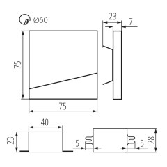 Вбудована підсвітка Kanlux 32480 Seora LED AC B-NW