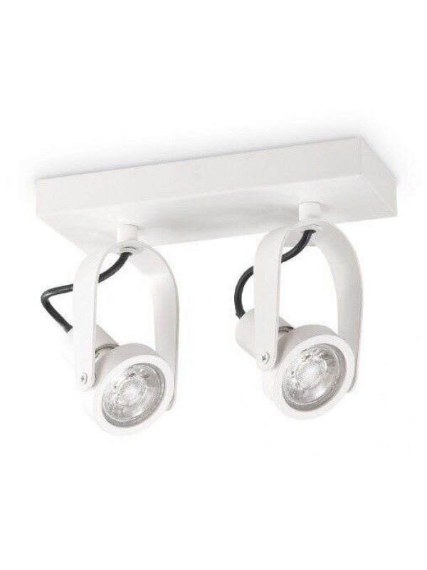 Спот з двома лампами Ideal lux 229577 Glim Compact PL2 Bianco