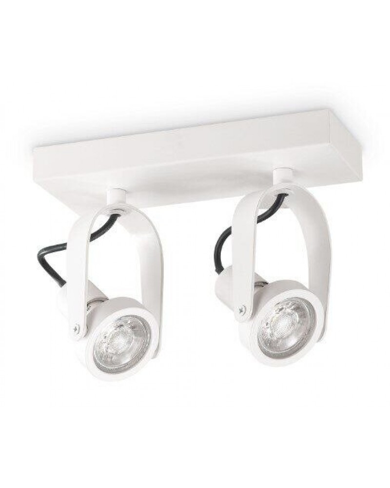 Спот з двома лампами Ideal lux 229577 Glim Compact PL2 Bianco