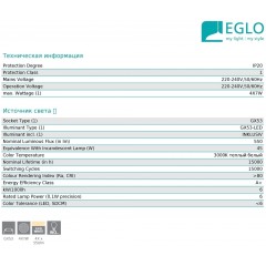 Стельовий світильник Eglo 93398 Guadiano