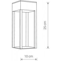 Світильник вуличний Nowodvorski 8146 STRUCTURE LED I kinkiet CN