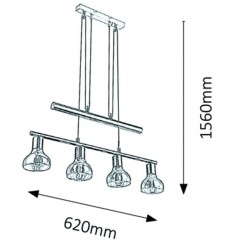 Люстра-підвіс Rabalux 5560 HOLLY