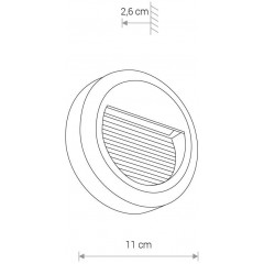 Вулична підсвітка фасаду Nowodvorski 8147 SIDEWALK Round Led CN