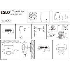 Настінний вуличний світильник Eglo 98171 Argolis-C