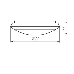 Стельовий світильник Kanlux 19063 Daba N LED SMD DL-22W