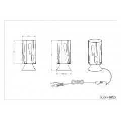 Декоративна настільна лампа Trio Tube R50041001