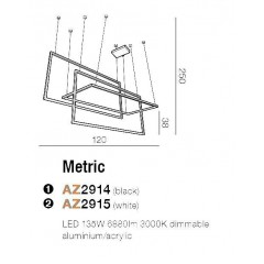 Люстра сучасна Azzardo AZ2915 Metric