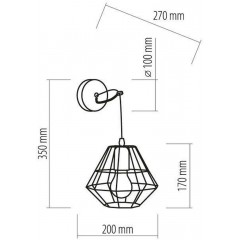 Бра декоративне TK lighting 2183 Diamond