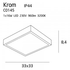 Стельовий світильник Maxlight C0145 KROM