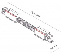Елемент трекової системи Nowodvorski 8698 CTLS POWER FLEX CONNECTOR WHITE CN