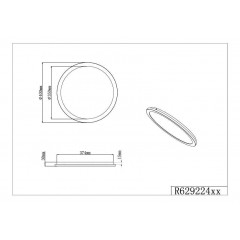 Стельовий світильник Trio Camillus R62922432