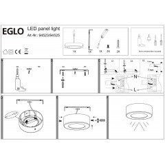 Точковий накладний світильник Eglo 94523 Fueva 1