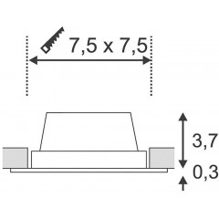 Точковий врізний світильник SLV 112721