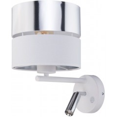 Бра з лампою для читання TK lighting 4176 Hilton Silver