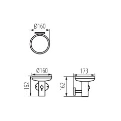 Світильник вуличний Kanlux 25771 Solca O PV EL-B