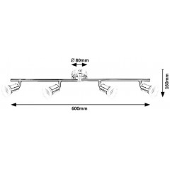 Спот з чотирма лампами Rabalux 5630 RILEY
