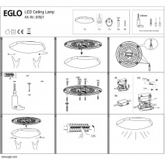 Стельовий світильник Eglo 97921 Totari-C