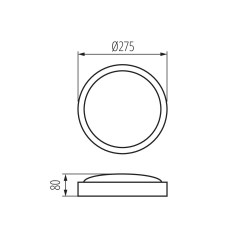 Стельовий світильник Kanlux 26100 Olie Led 275 Sn-ww