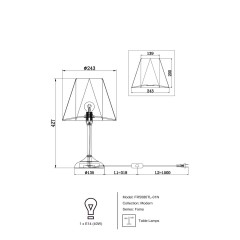 Декоративна настільна лампа Freya FR5086TL-01N